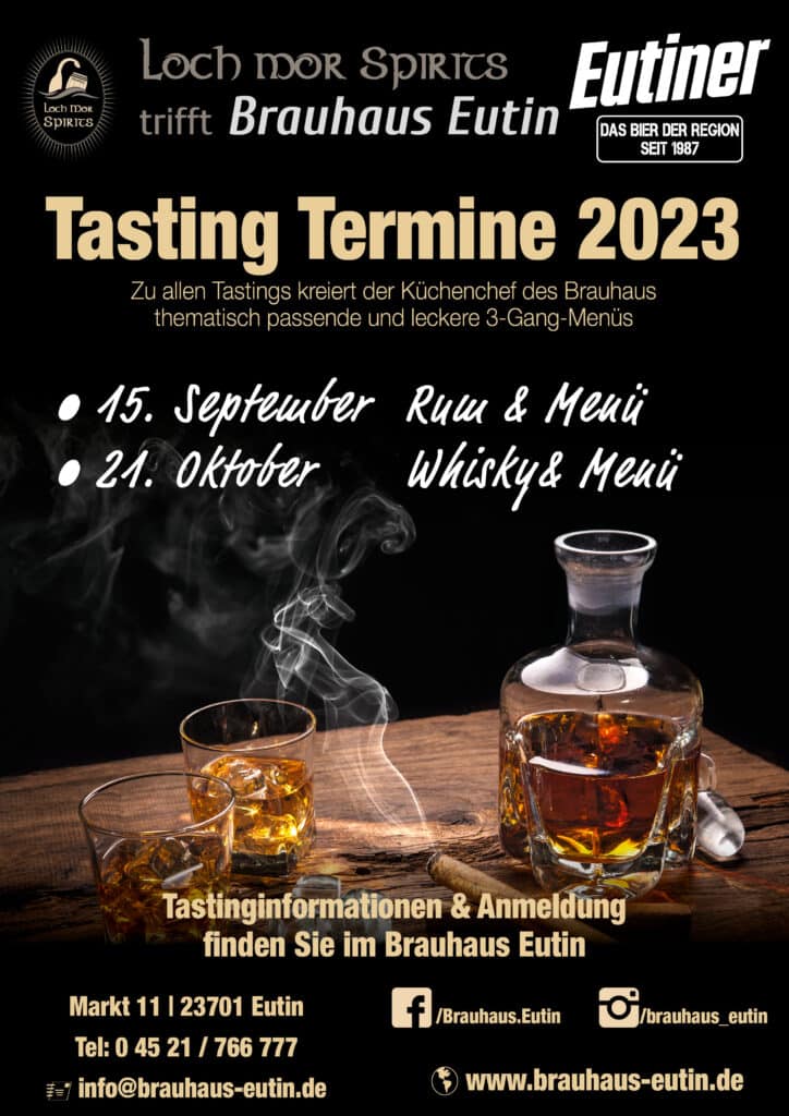 Tasting Plakat mit den Terminen für 2023
